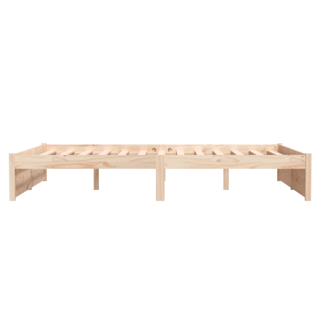 Bed Frame Solid Wood 137x187 cm Double Size