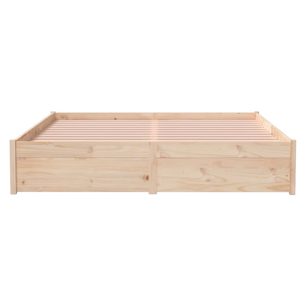 Bed Frame Solid Wood 153x203 cm Queen Size