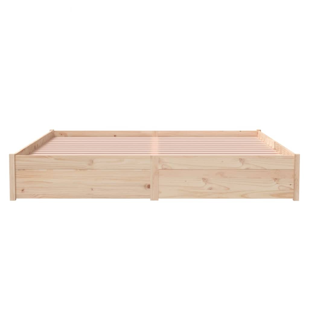 Bed Frame Solid Wood 183x203 cm King Size