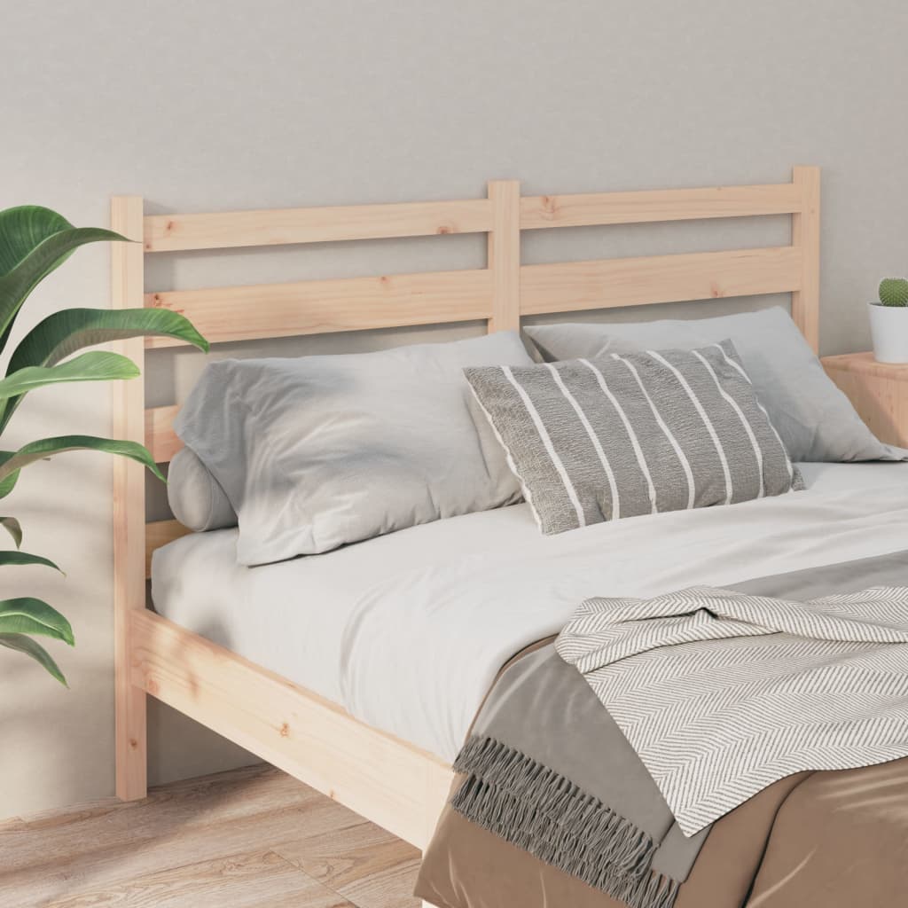 Bed Headboard 186x4x100 cm Solid Wood Pine