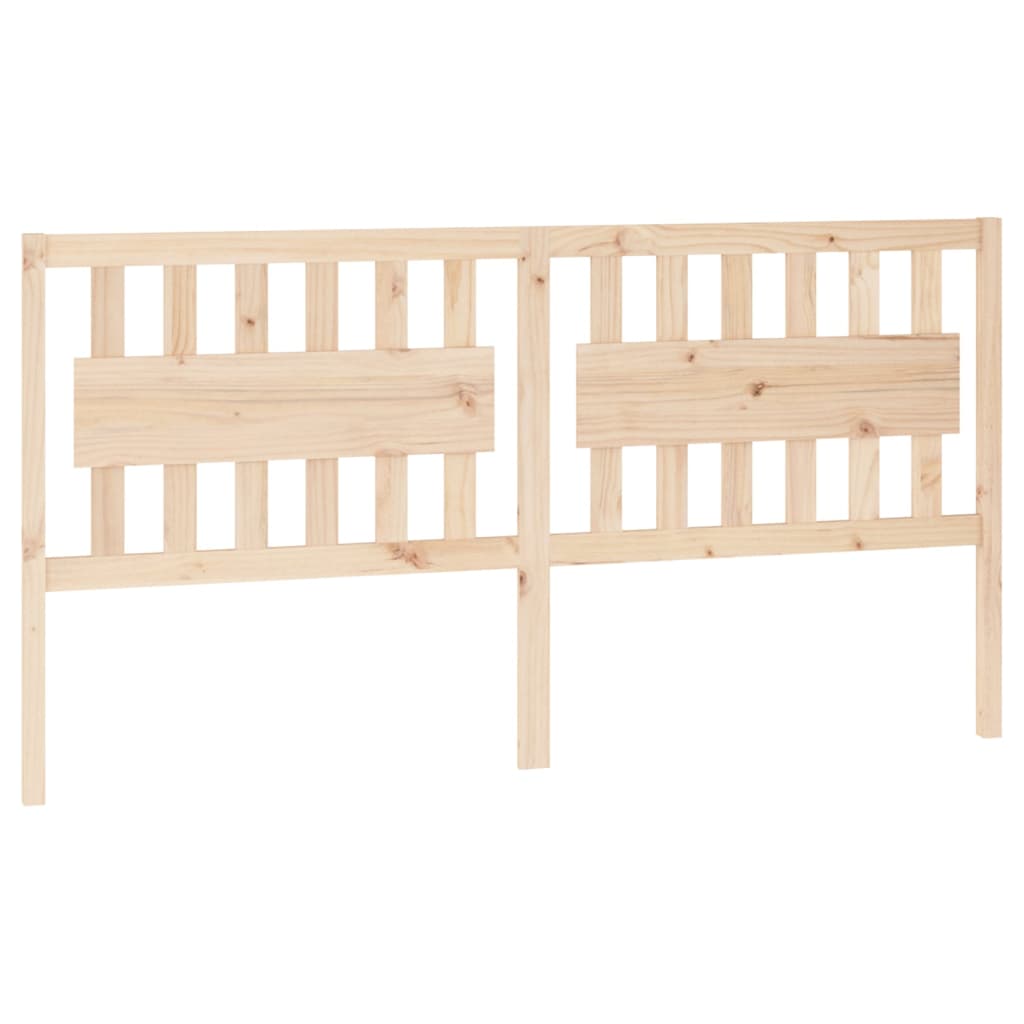 Bed Headboard 185.5x4x100 cm Solid Wood Pine