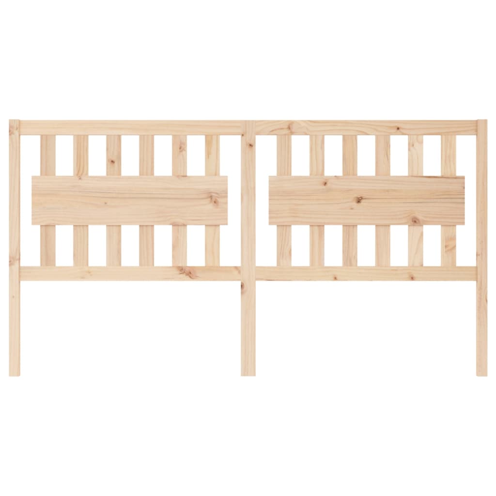 Bed Headboard 185.5x4x100 cm Solid Wood Pine