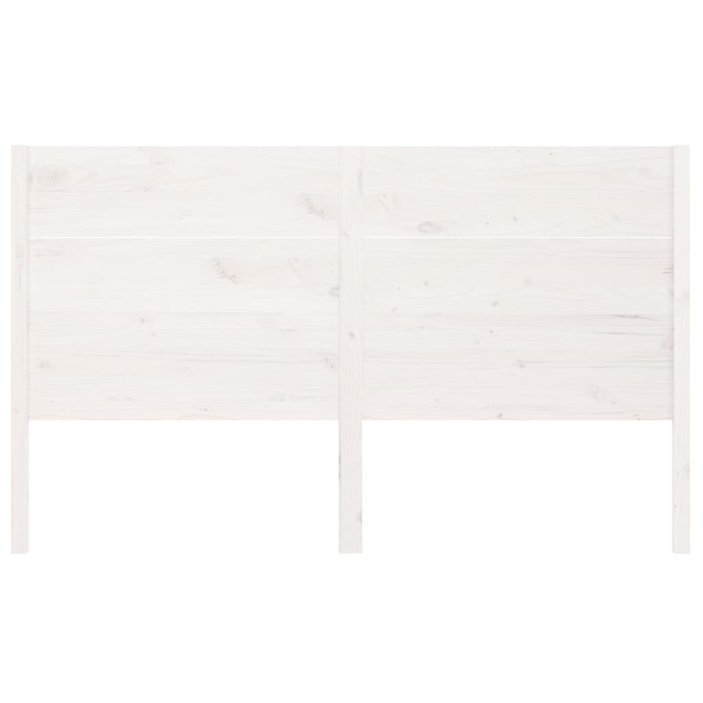 Headboard White 156x4x100 cm Solid Wood Pine