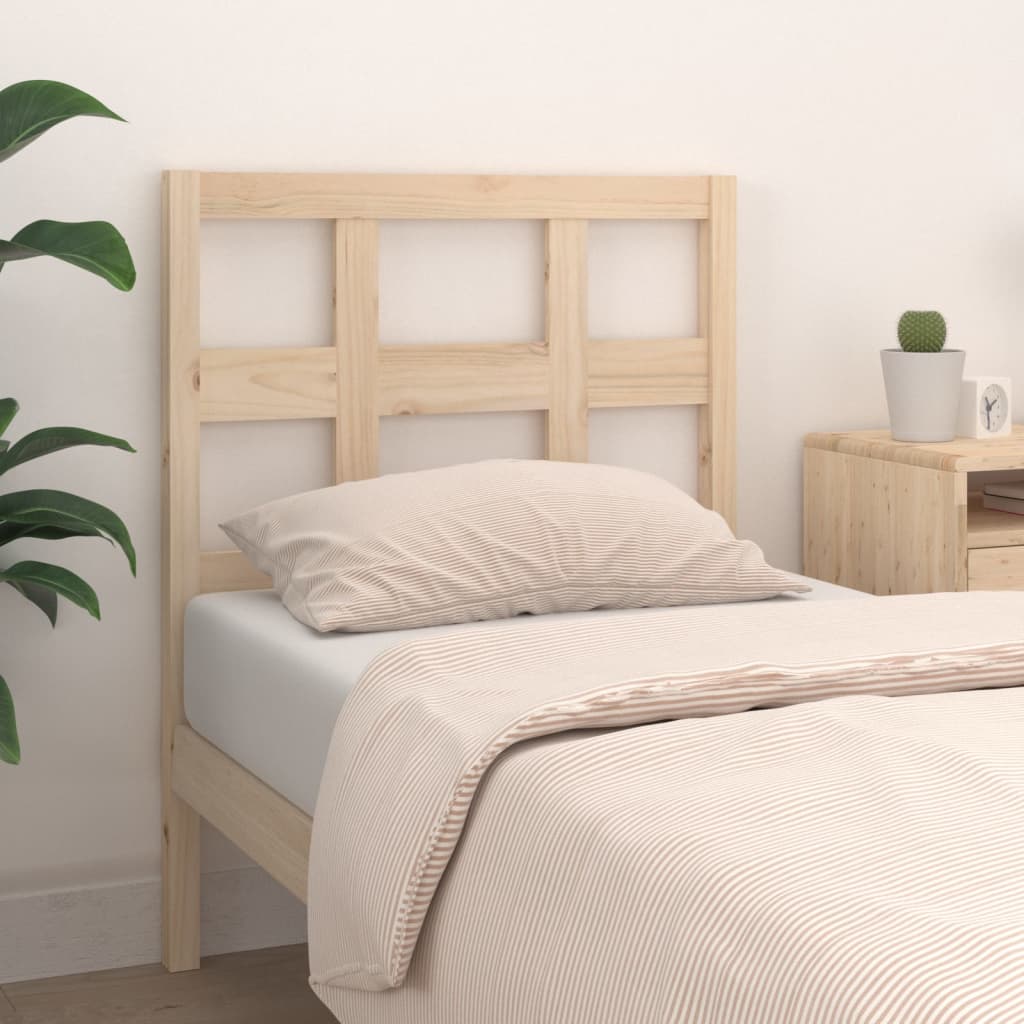 Bed Headboard 95.5x4x100 cm Solid Wood Pine