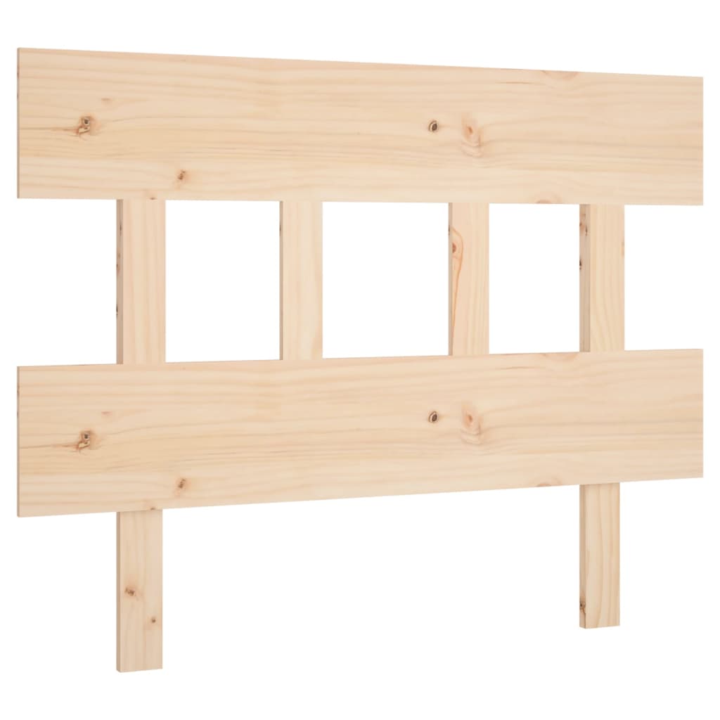 Bed Headboard 93.5x3x81 cm Solid Wood Pine