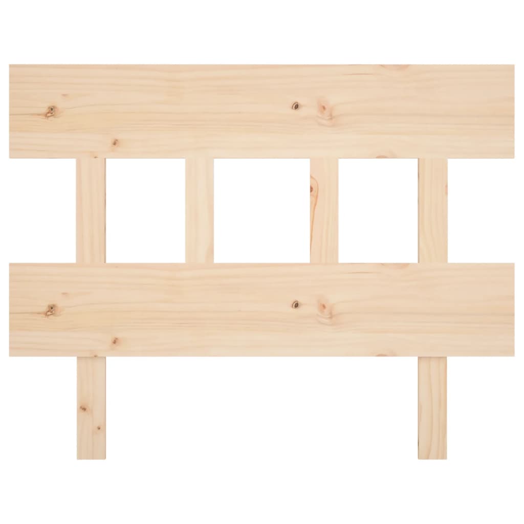 Bed Headboard 93.5x3x81 cm Solid Wood Pine