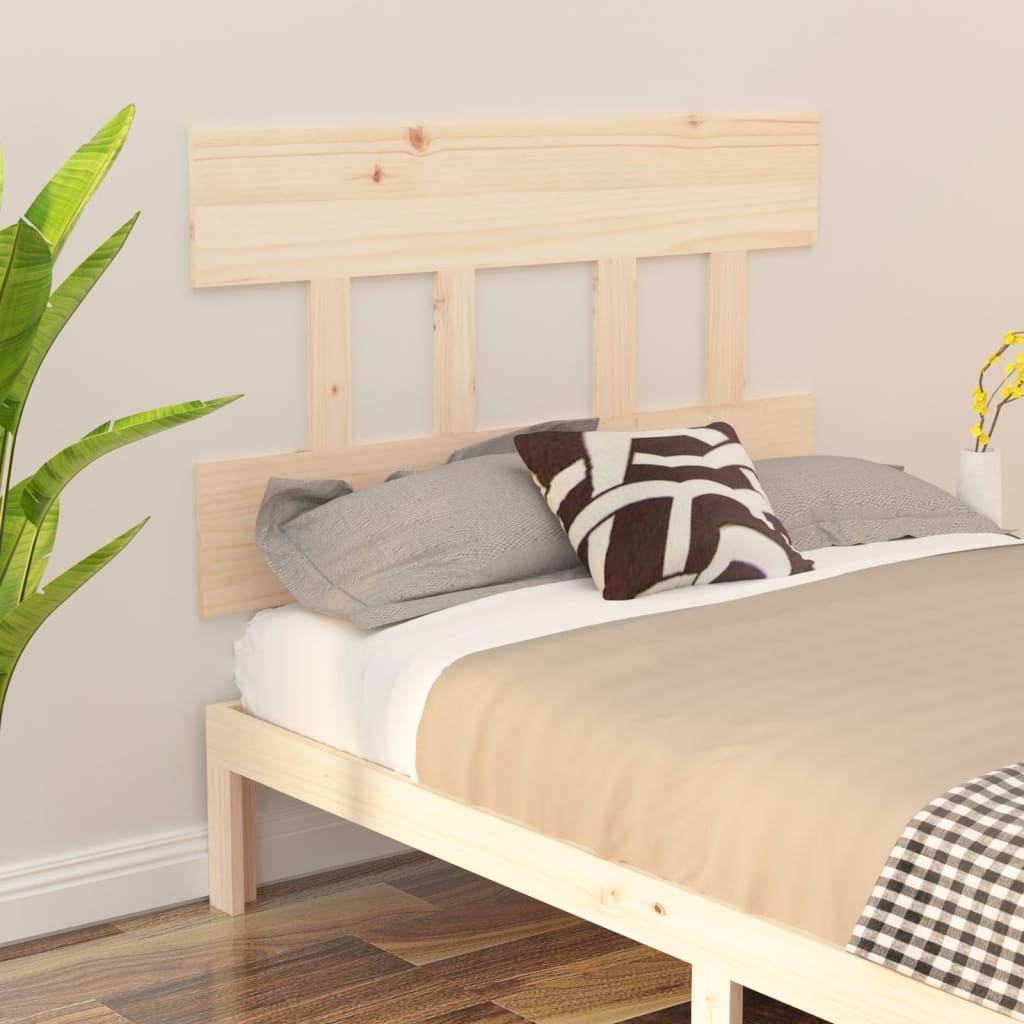 Bed Headboard 93.5x3x81 cm Solid Wood Pine