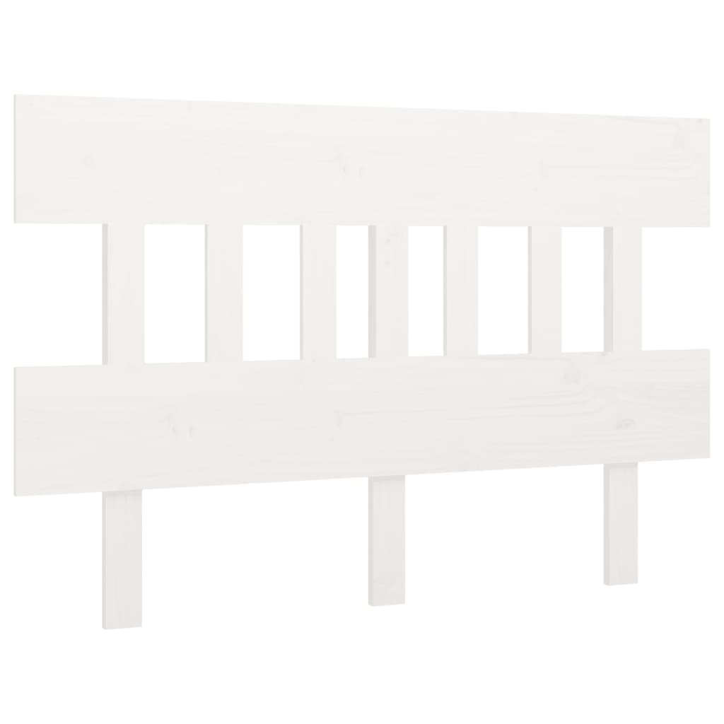 Bed Headboard White 153.5x3x81 cm Solid Wood Pine