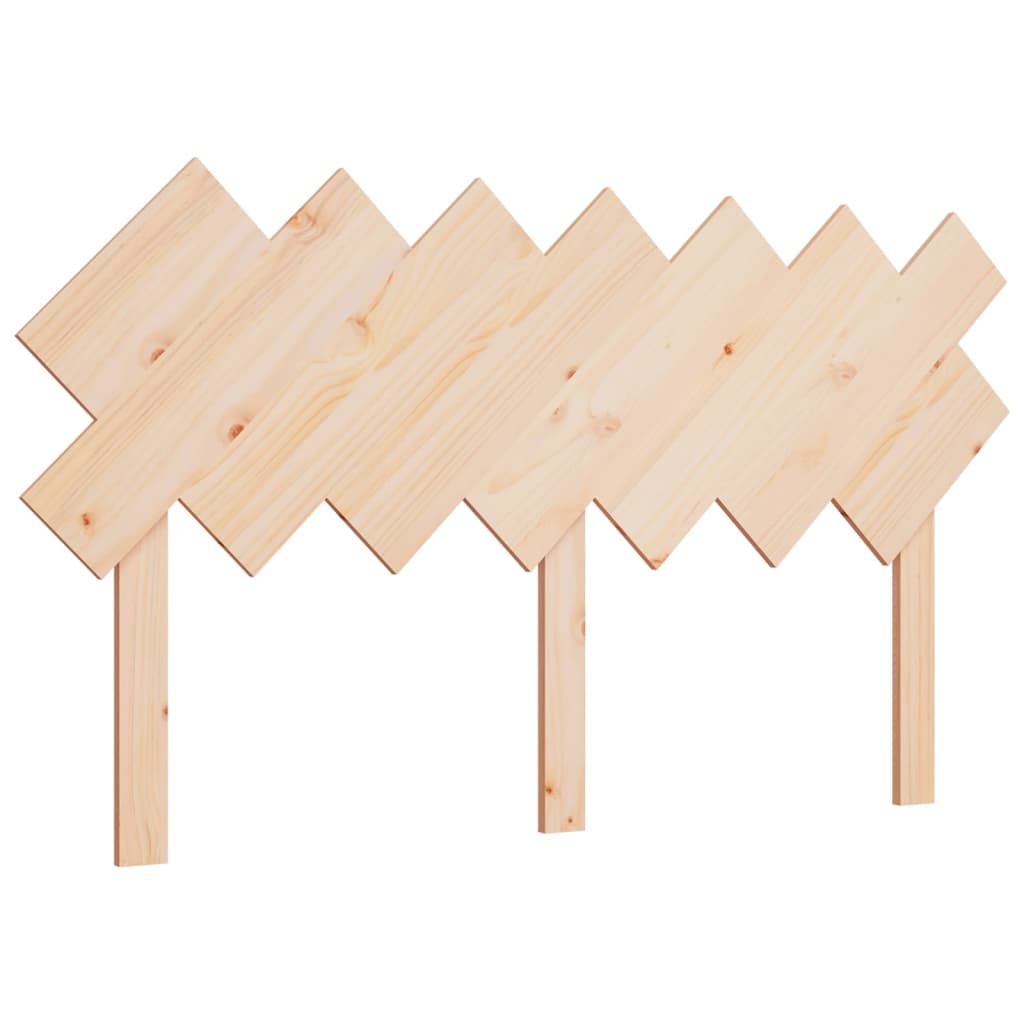 Bed Headboard 151.5x3x81 cm Solid Wood Pine