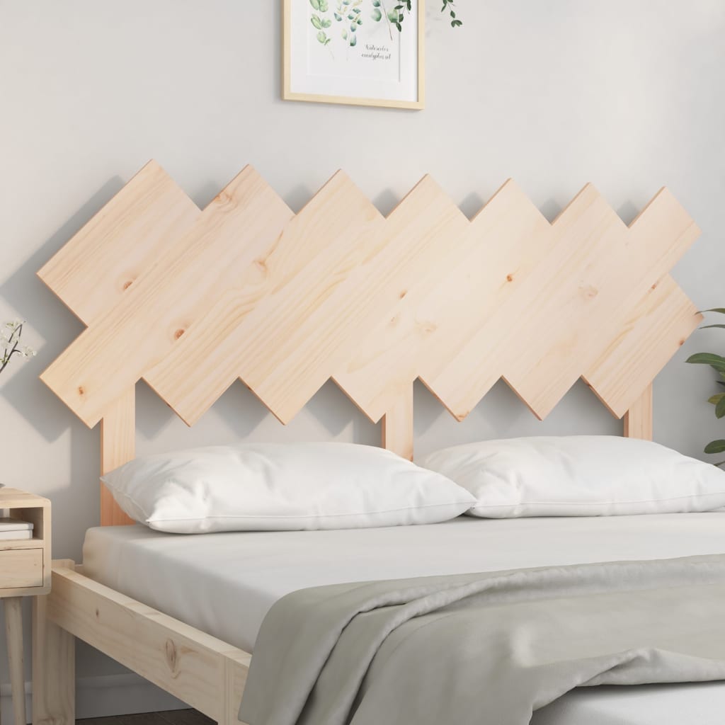 Bed Headboard 151.5x3x81 cm Solid Wood Pine