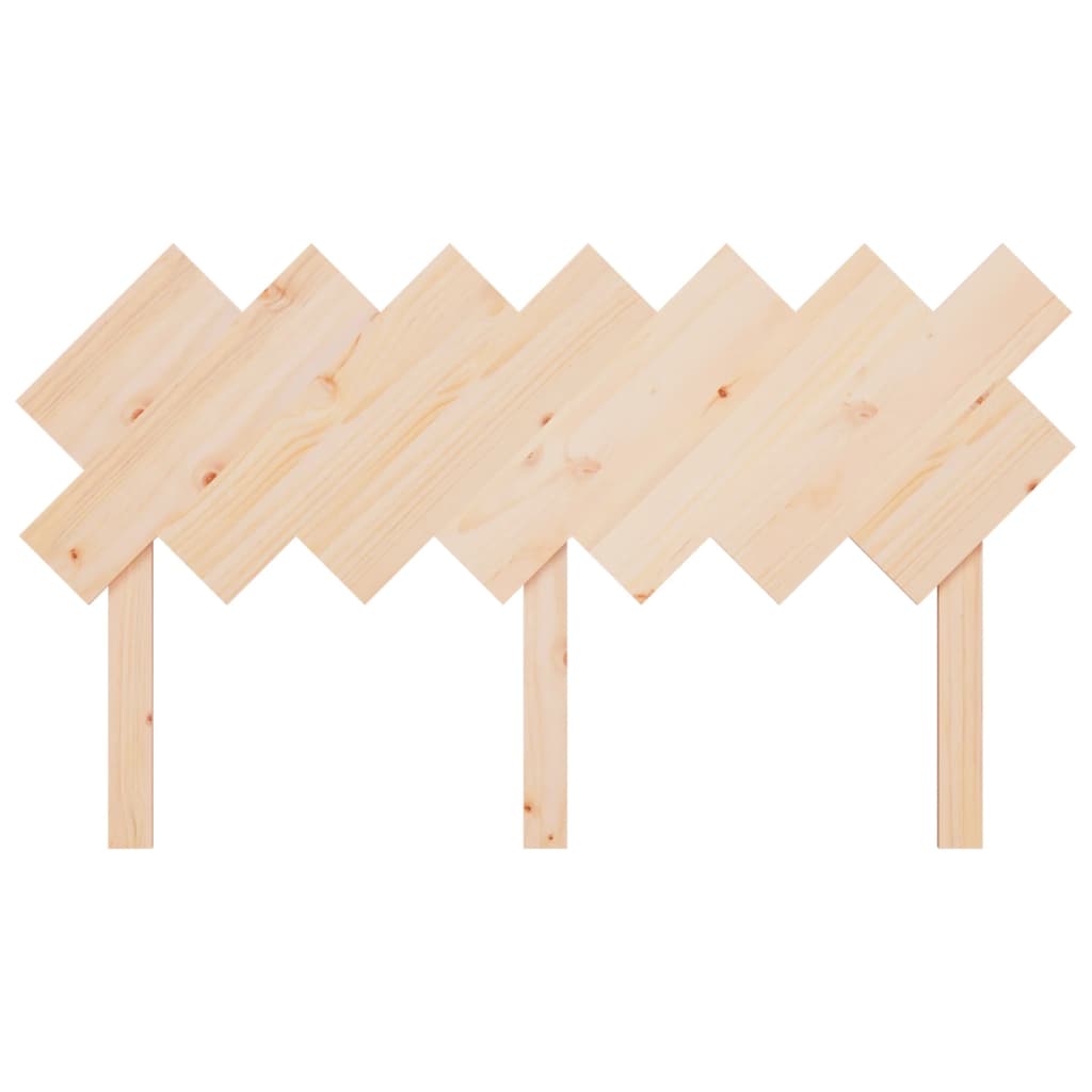 Bed Headboard 151.5x3x81 cm Solid Wood Pine