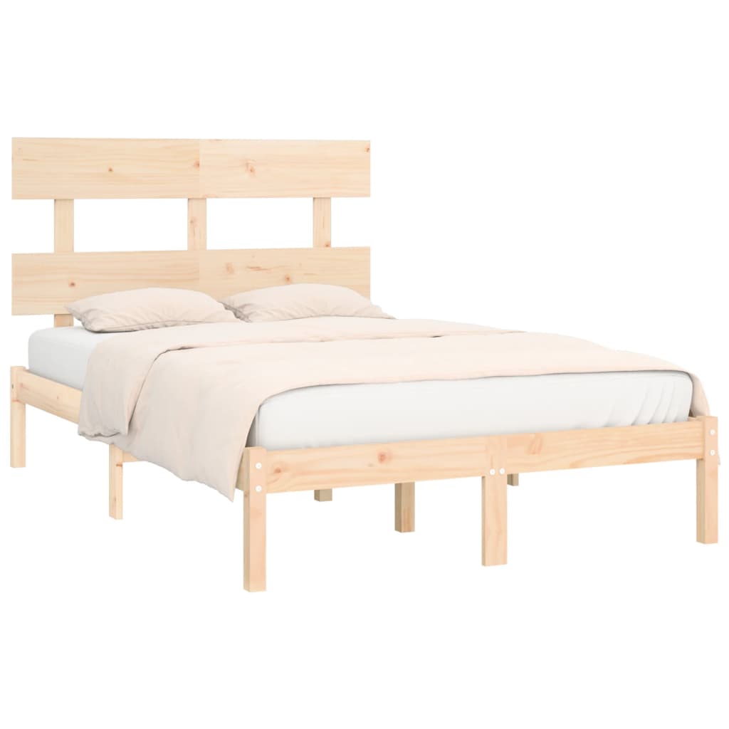 Bed Frame Solid Wood 153x203 cm Queen Size