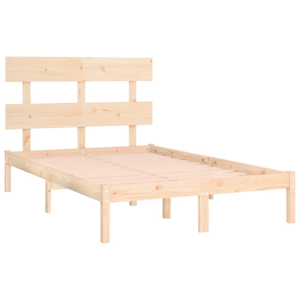 Bed Frame Solid Wood 153x203 cm Queen Size