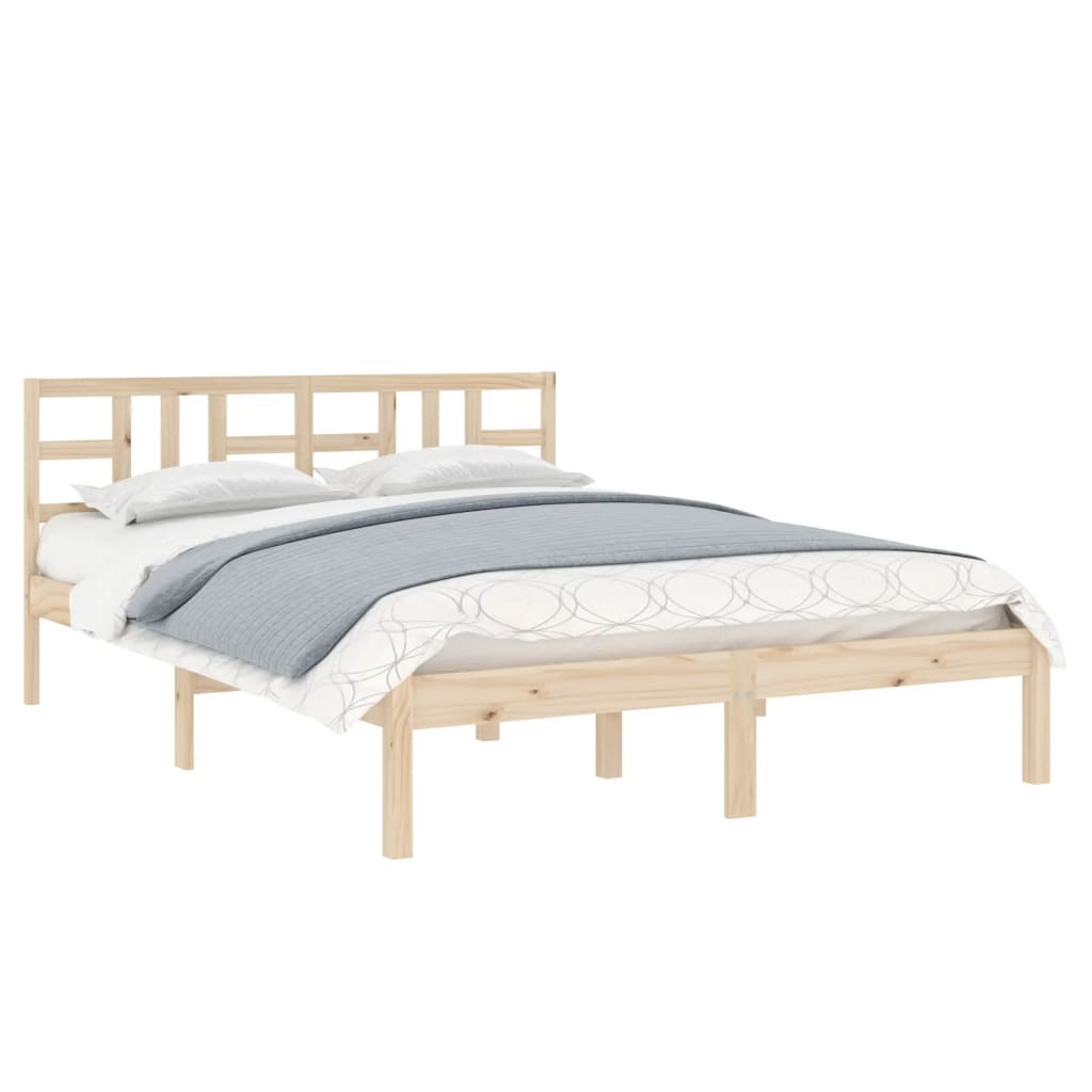 Bed Frame Solid Wood 183x203 cm King Size