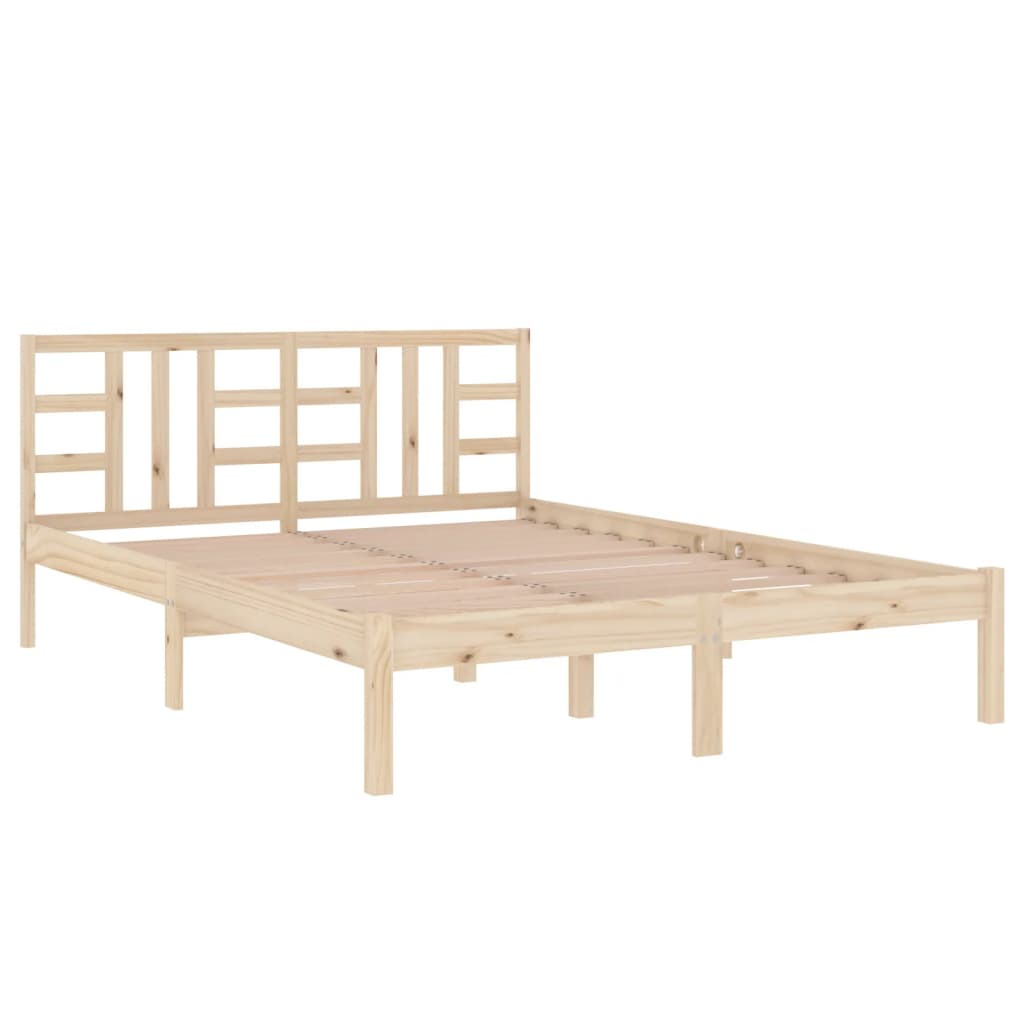 Bed Frame Solid Wood 183x203 cm King Size