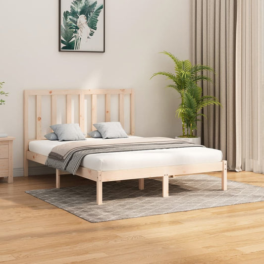 Bed Frame Solid Wood 153x203 cm Queen Size