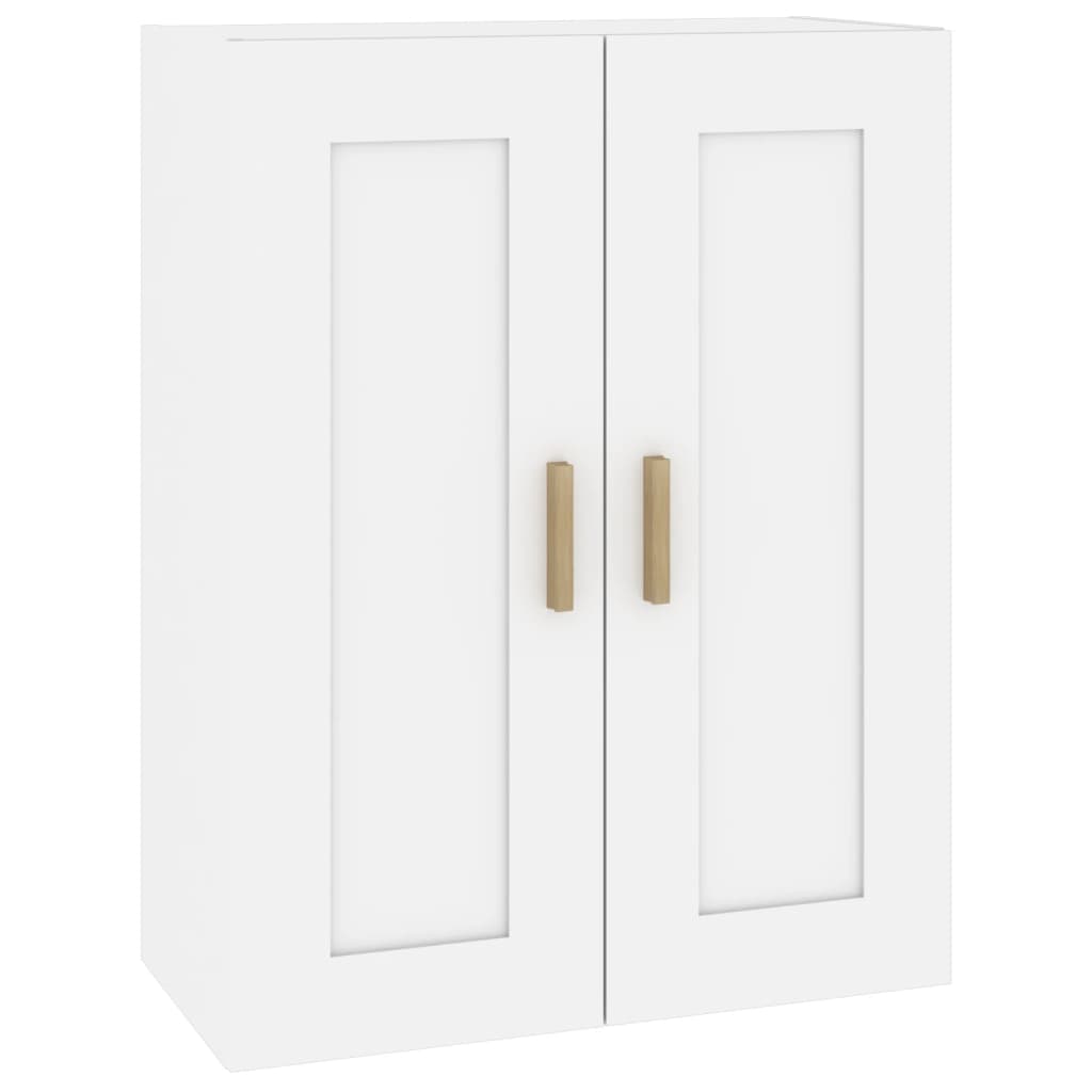 Wall Cabinet White 69.5x32.5x90 cm Engineered Wood