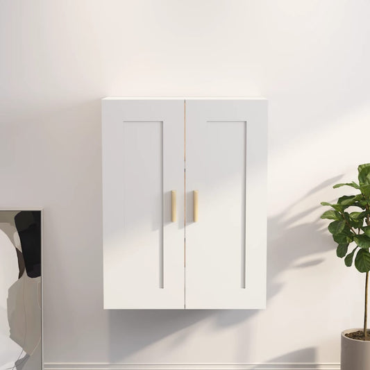 Wall Cabinet White 69.5x32.5x90 cm Engineered Wood