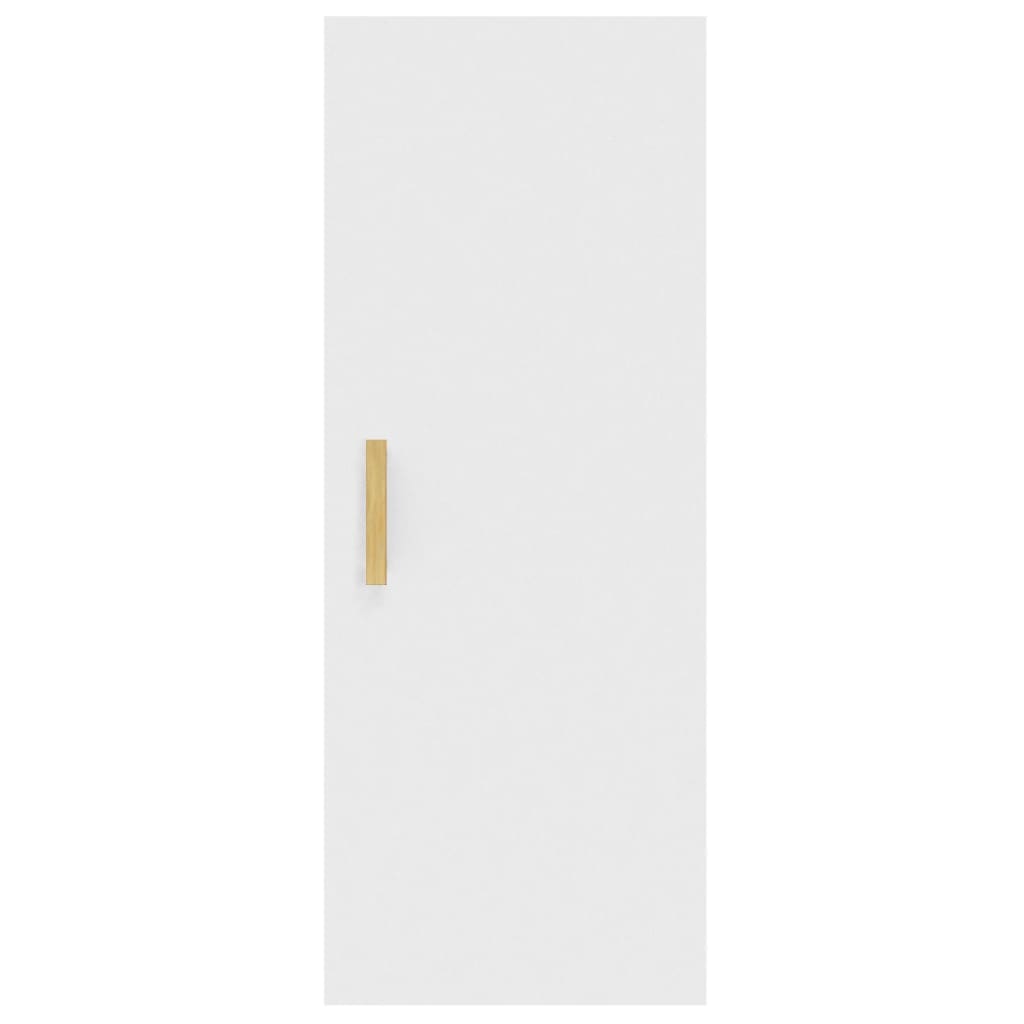 Wall Cabinet White 34.5x34x90 cm Engineered Wood