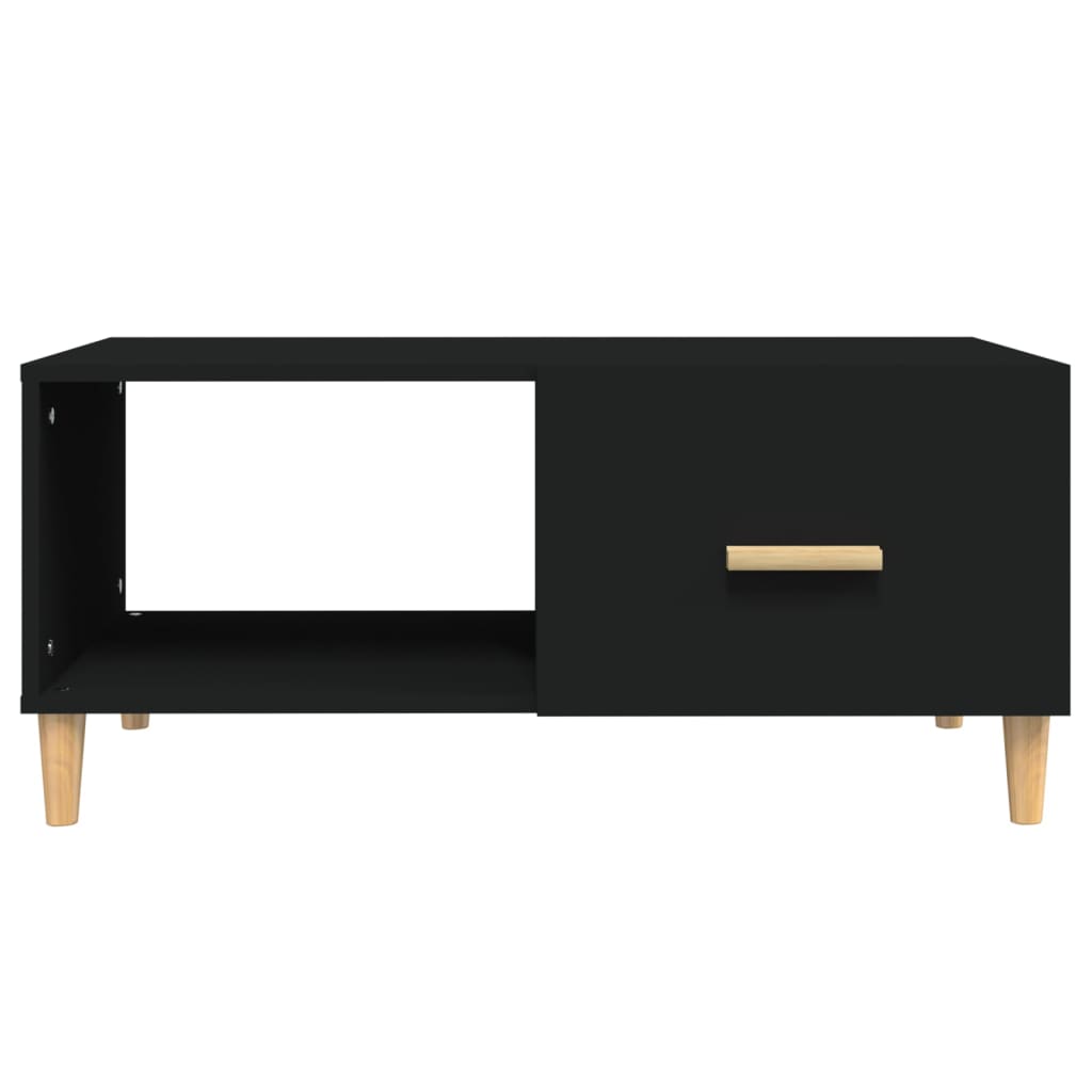 Coffee Table Black 89.5x50x40 cm Engineered Wood