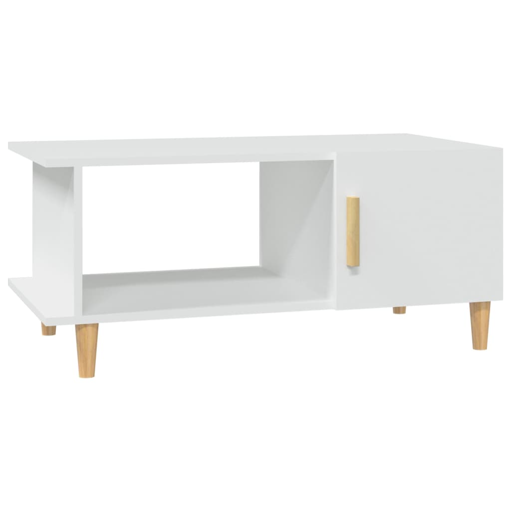 Coffee Table White 90x50x40 cm Engineered Wood