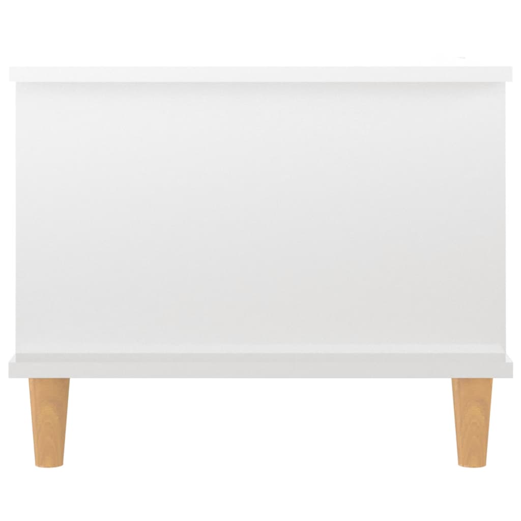 Coffee Table High Gloss White 90x50x40 cm Engineered Wood