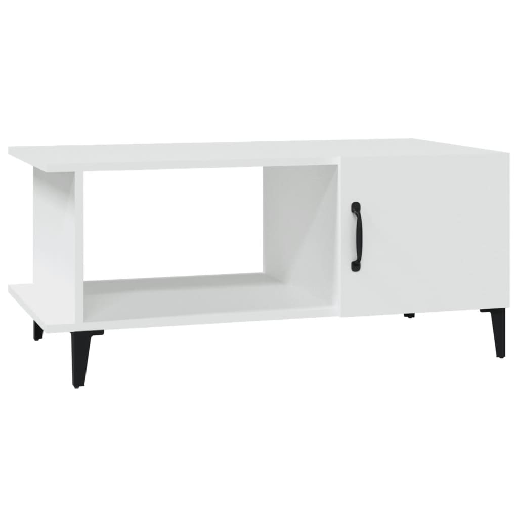 Coffee Table White 90x50x40 cm Engineered Wood