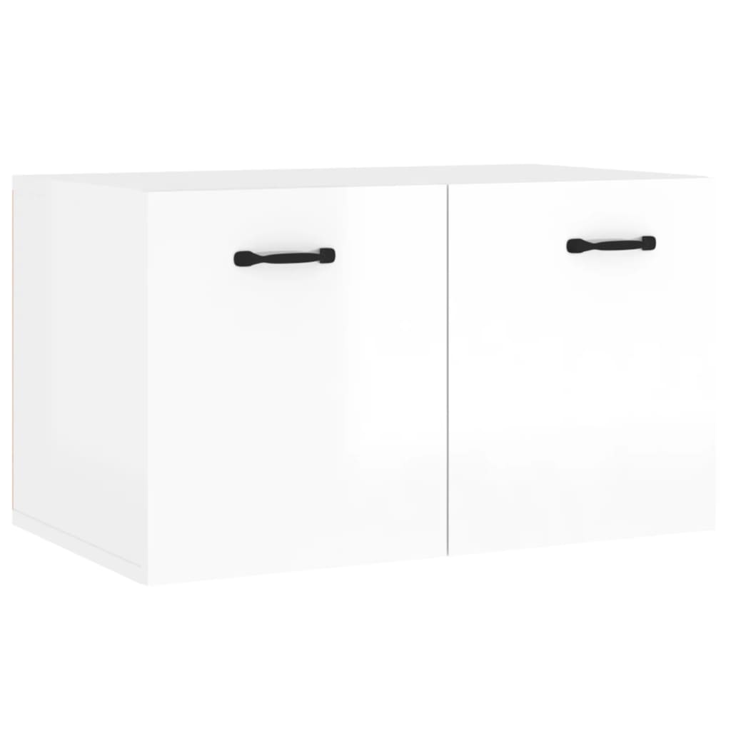 Wall Cabinet High Gloss White 80x35x36.5 cm Engineered Wood