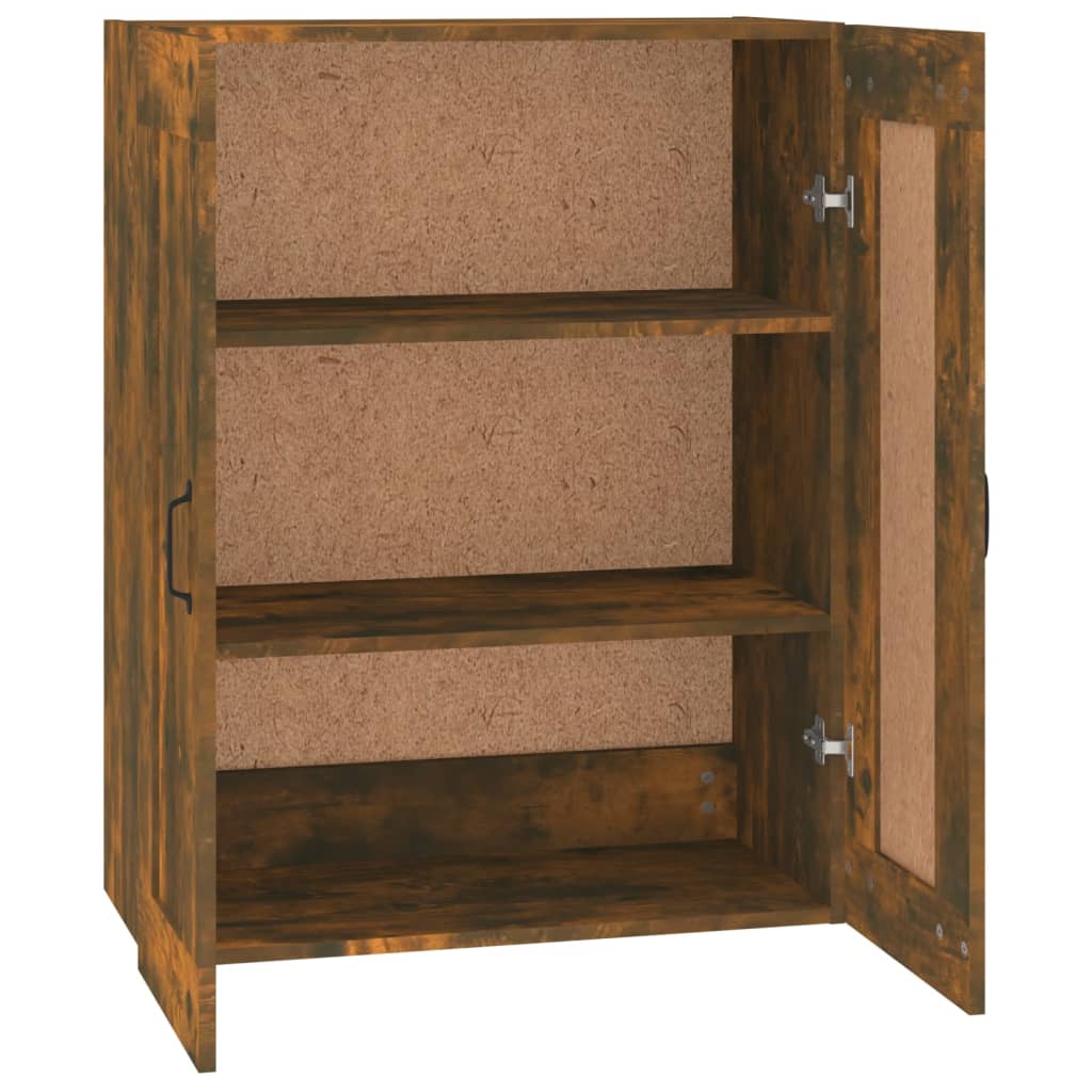 Hanging Wall Cabinet Smoked Oak 69.5x32.5x90 cm