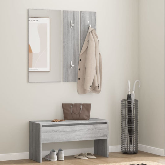 Hallway Furniture Set Grey Sonoma Engineered Wood