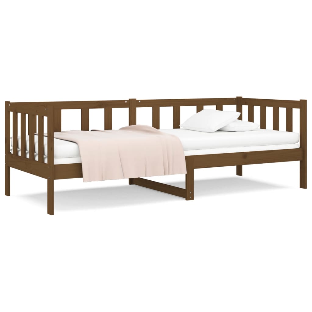 Day Bed Honey Brown 92x187 cm Single Size Solid Wood Pine