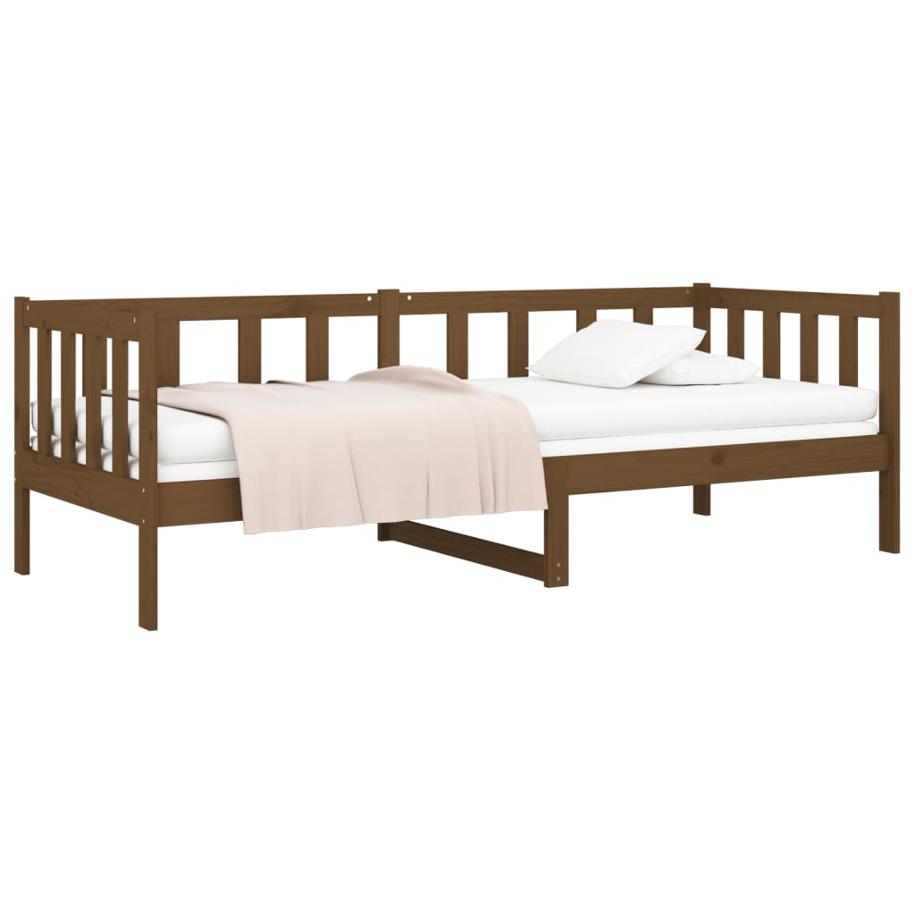 Day Bed Honey Brown 92x187 cm Single Size Solid Wood Pine