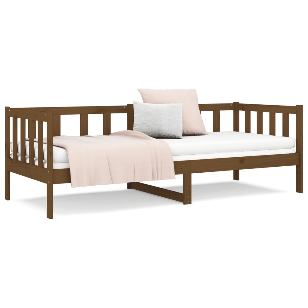 Day Bed Honey Brown 92x187 cm Single Size Solid Wood Pine