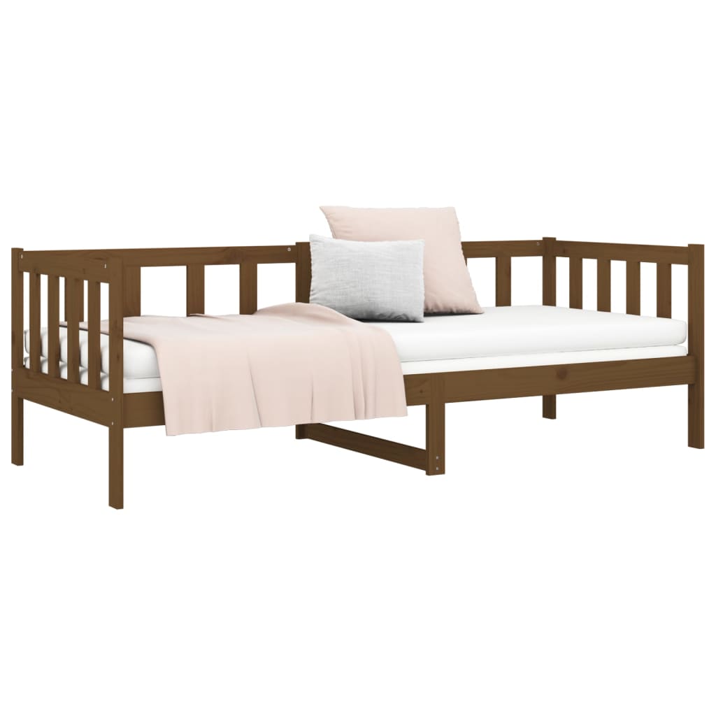 Day Bed Honey Brown 92x187 cm Single Size Solid Wood Pine