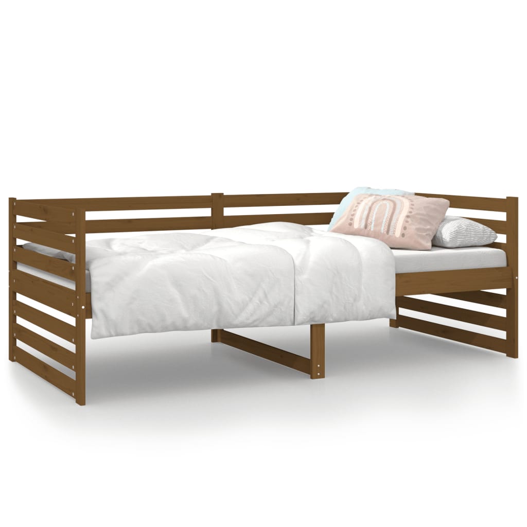 Day Bed Honey Brown 92x187 cm Single Size Solid Wood Pine