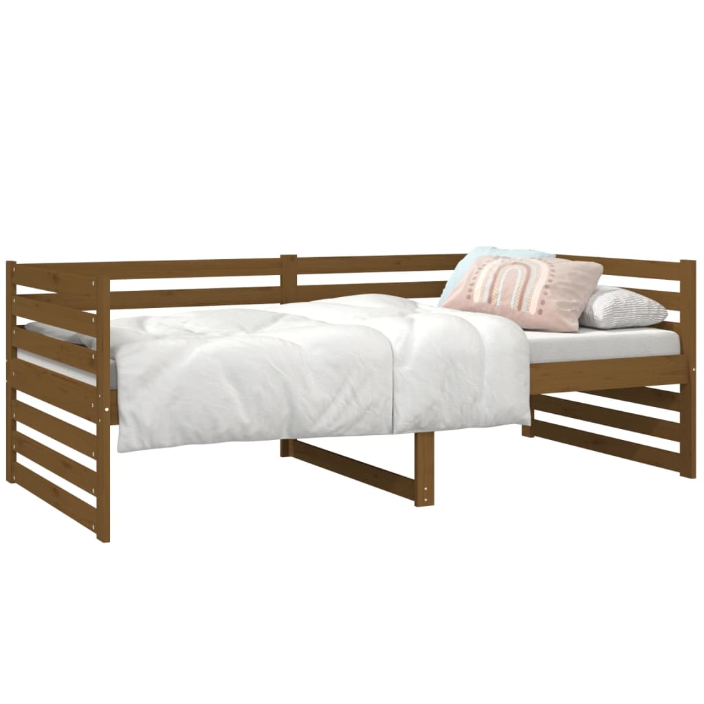 Day Bed Honey Brown 92x187 cm Single Size Solid Wood Pine