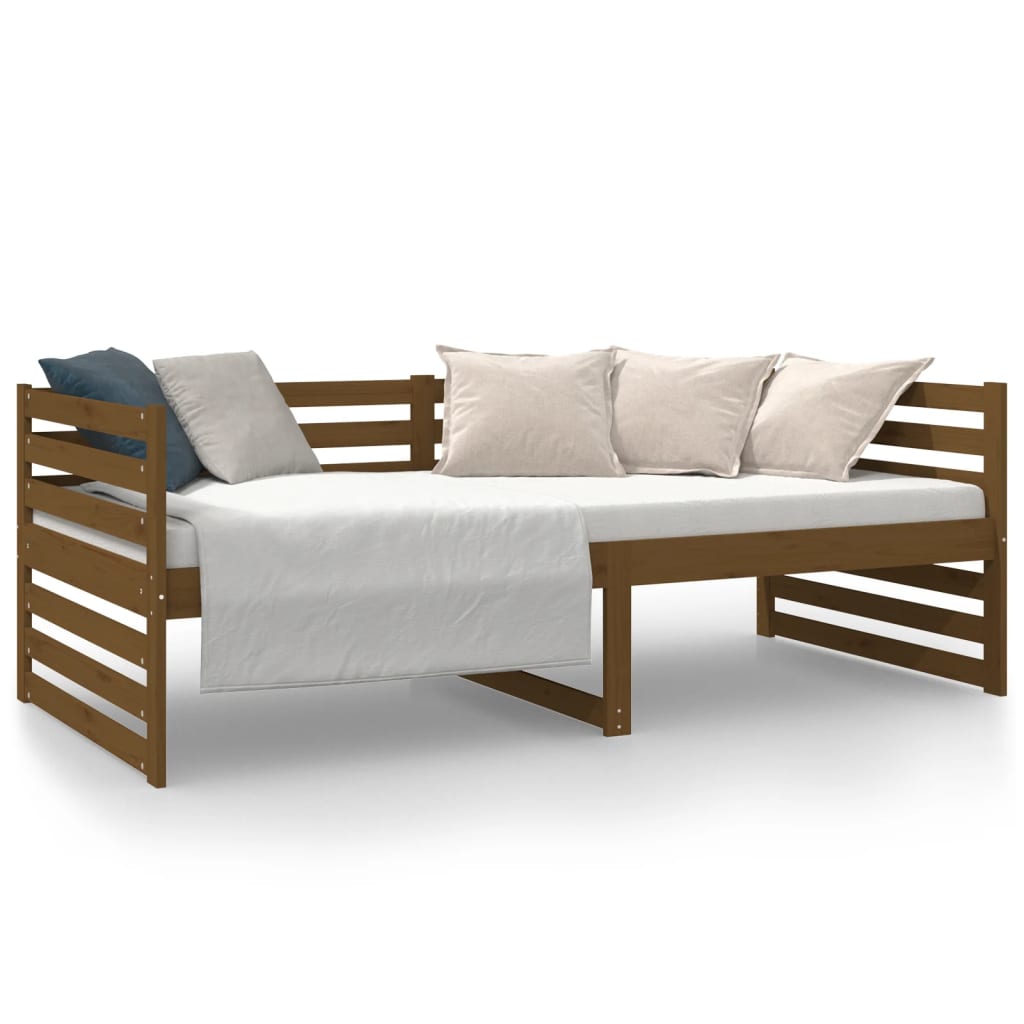 Day Bed Honey Brown 92x187 cm Single Size Solid Wood Pine