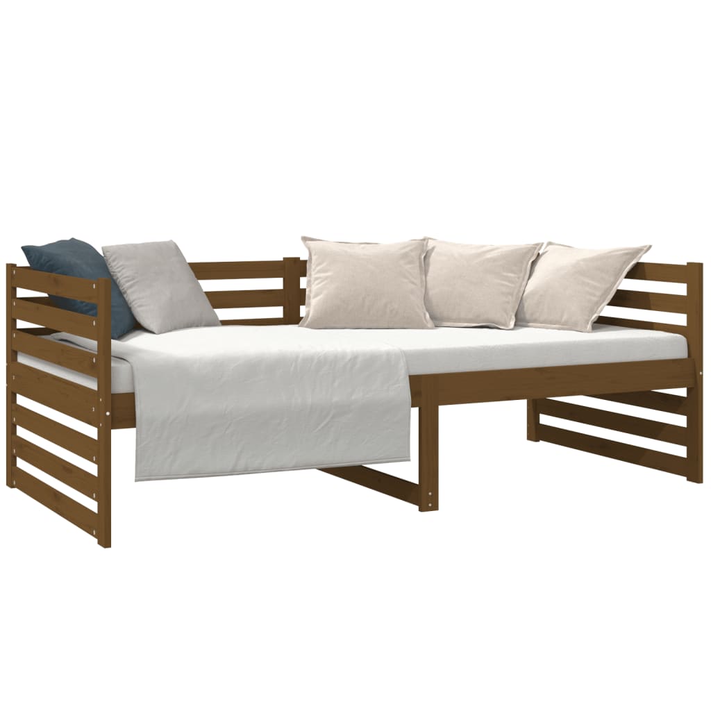 Day Bed Honey Brown 92x187 cm Single Size Solid Wood Pine