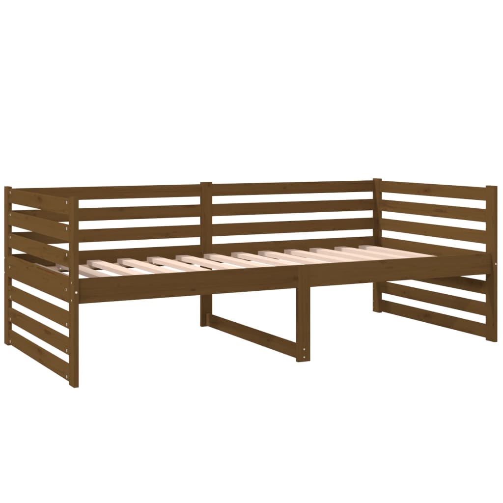 Day Bed Honey Brown 92x187 cm Single Size Solid Wood Pine