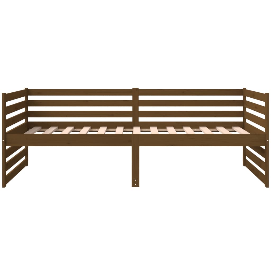 Day Bed Honey Brown 92x187 cm Single Size Solid Wood Pine