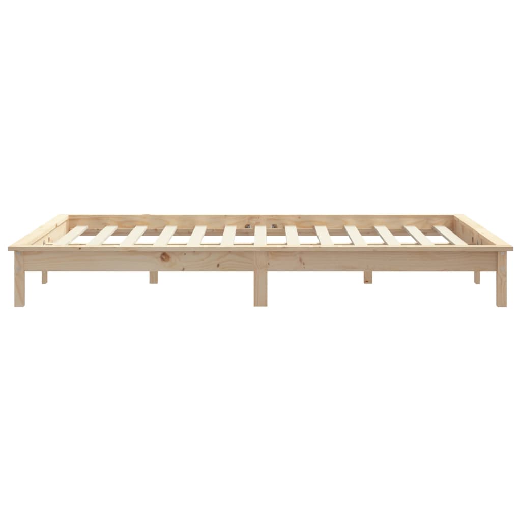 Bed Frame 153x203 cm Solid Wood Pine Queen Size