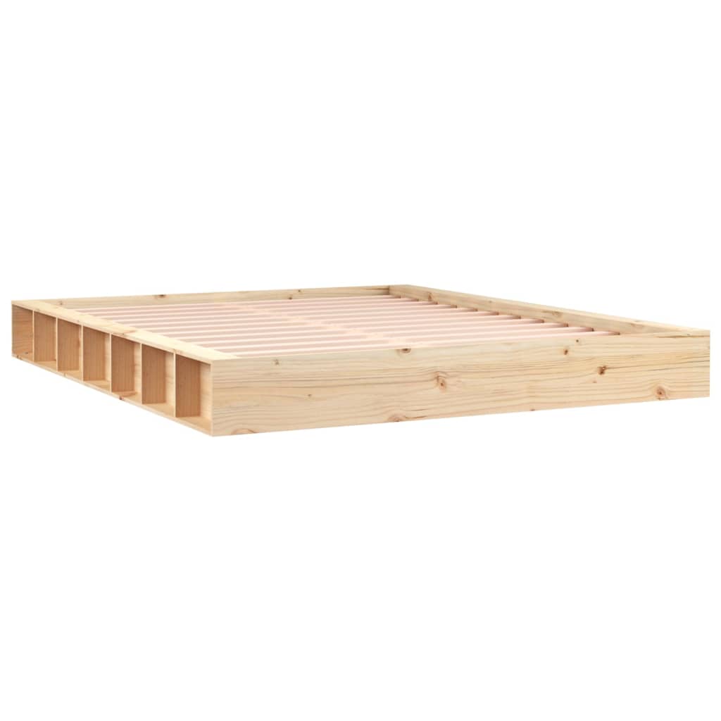 Bed Frame 153x203 cm Queen Size Solid Wood