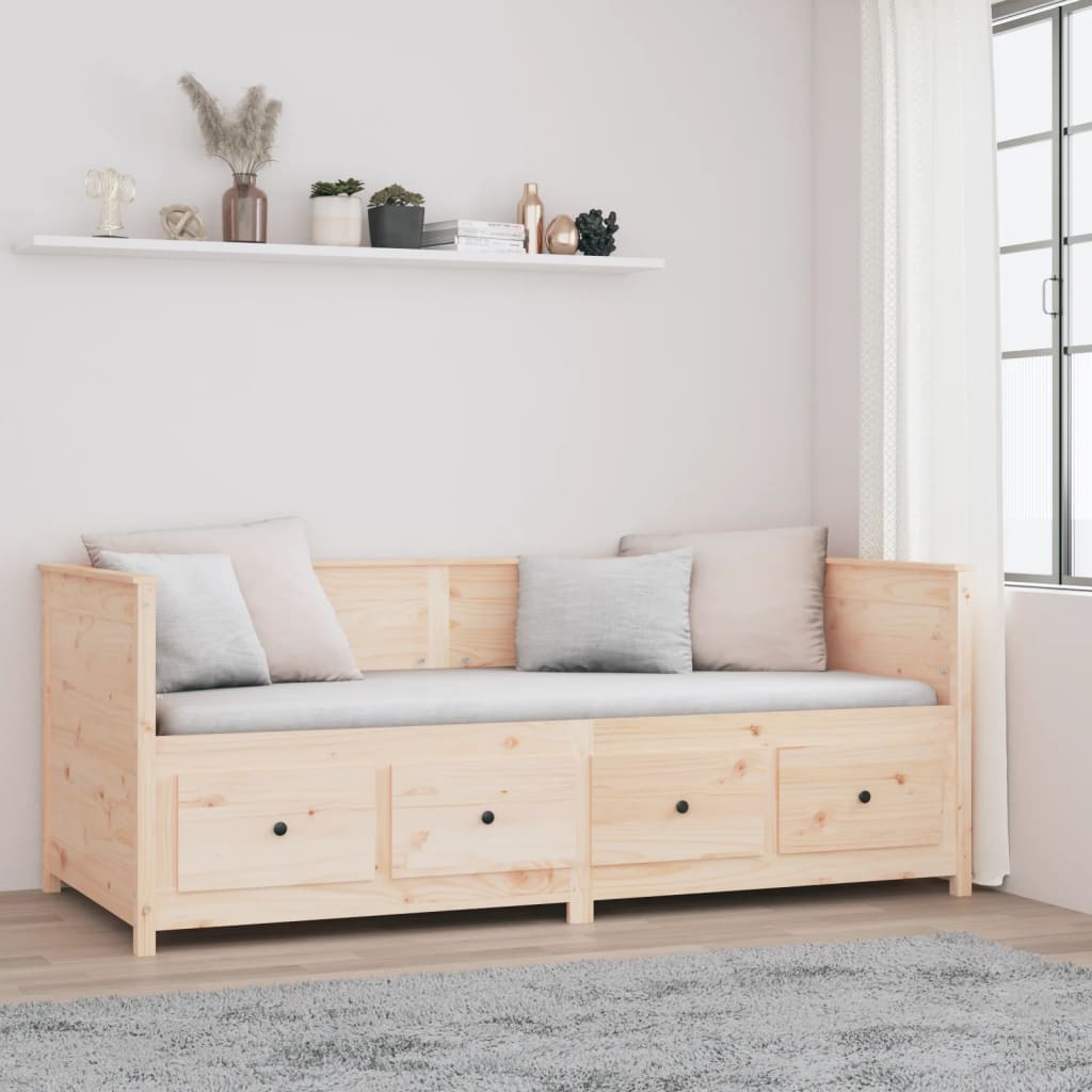 Day Bed 80x200 cm Solid Wood Pine