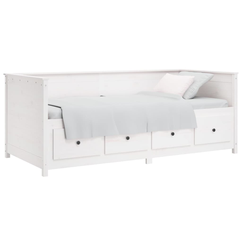 Day Bed White 80x200 cm Solid Wood Pine