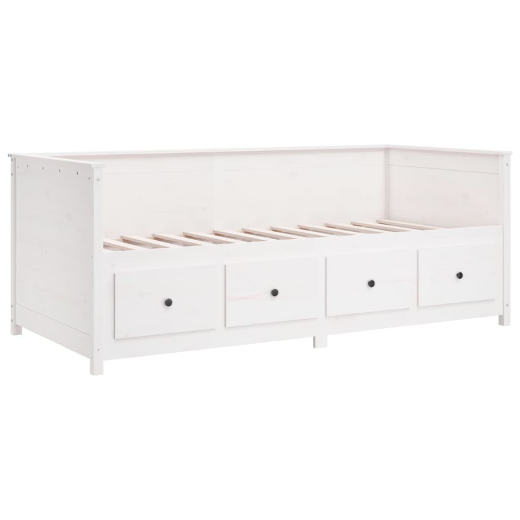 Day Bed White 80x200 cm Solid Wood Pine