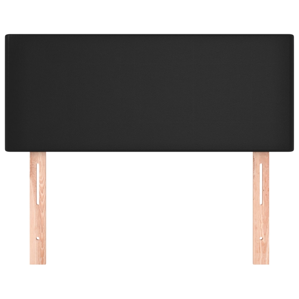 Headboard Black 100x5x78/88 cm Faux Leather