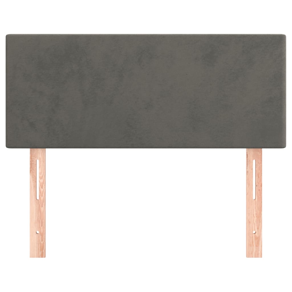 Headboard Dark Grey 100x5x78/88 cm Velvet