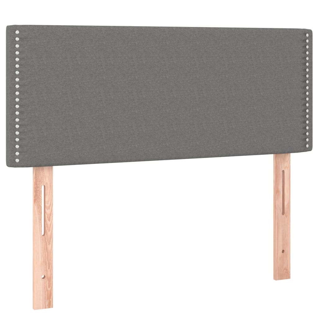 Headboard Dark Grey 100x5x78/88 cm Fabric