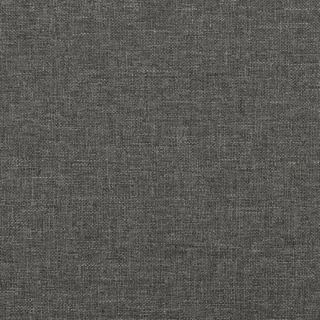 Headboard Dark Grey 100x5x78/88 cm Fabric