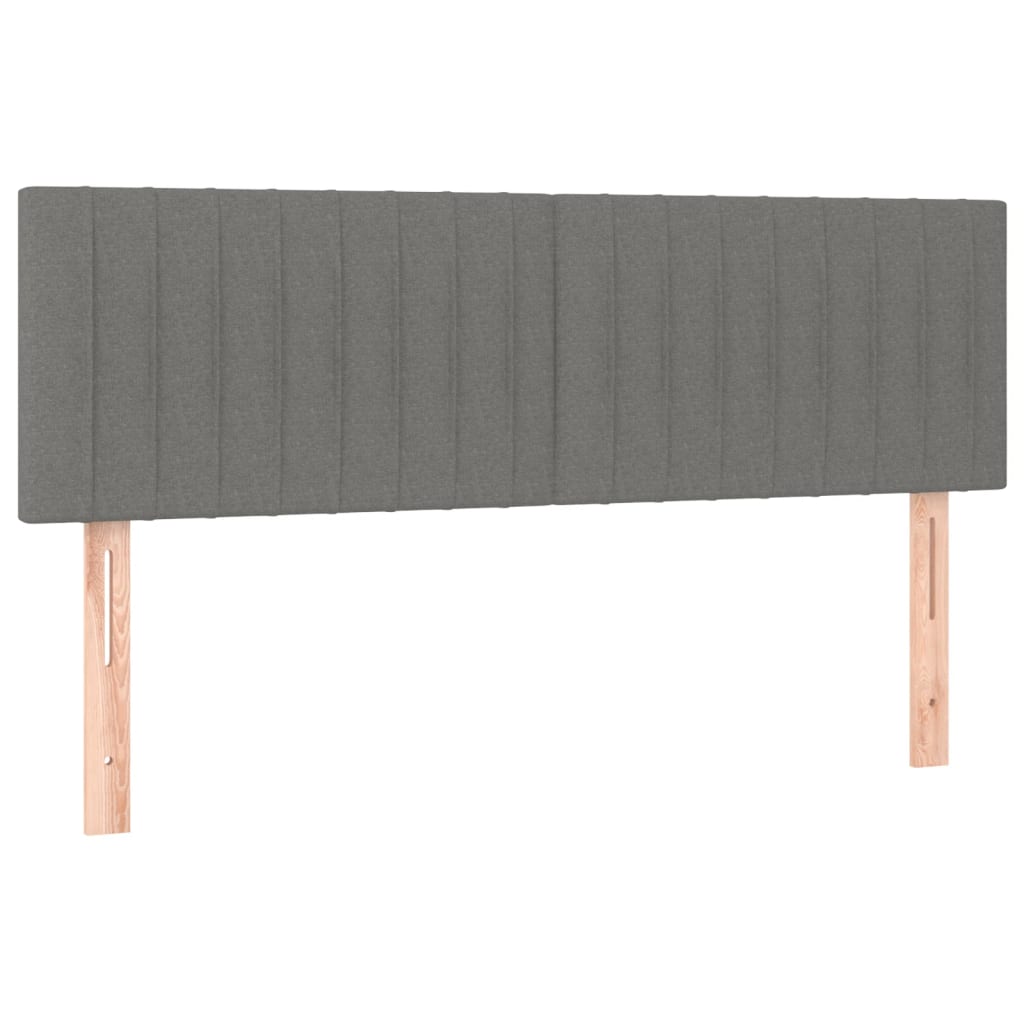 Headboards 2 pcs Dark Grey 72x5x78/88 cm Fabric